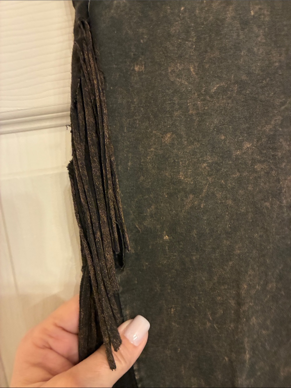 T Party Fashion Black Wide-Leg Fringe Jeans - Picture 3 of 5